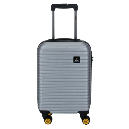 Mała walizka National Geographic Abroad srebrna 30l